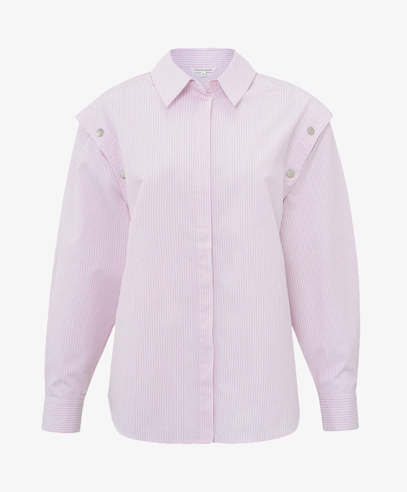 YAYA Blouse Striped Buttons