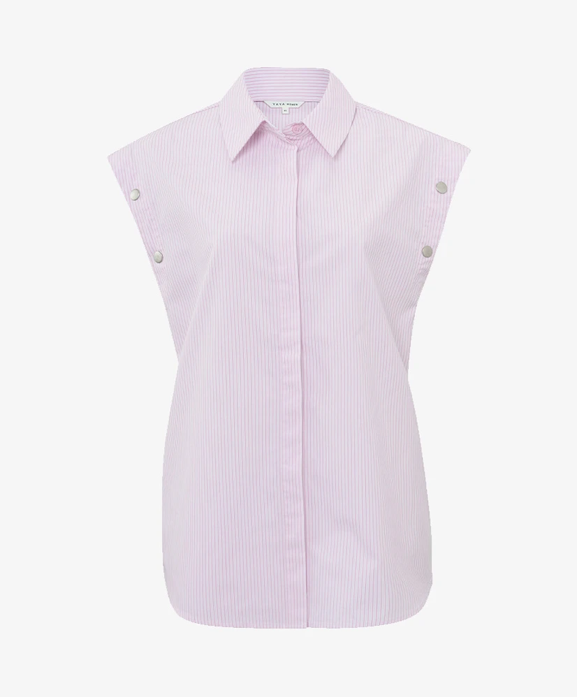 YAYA Blouse Striped Buttons