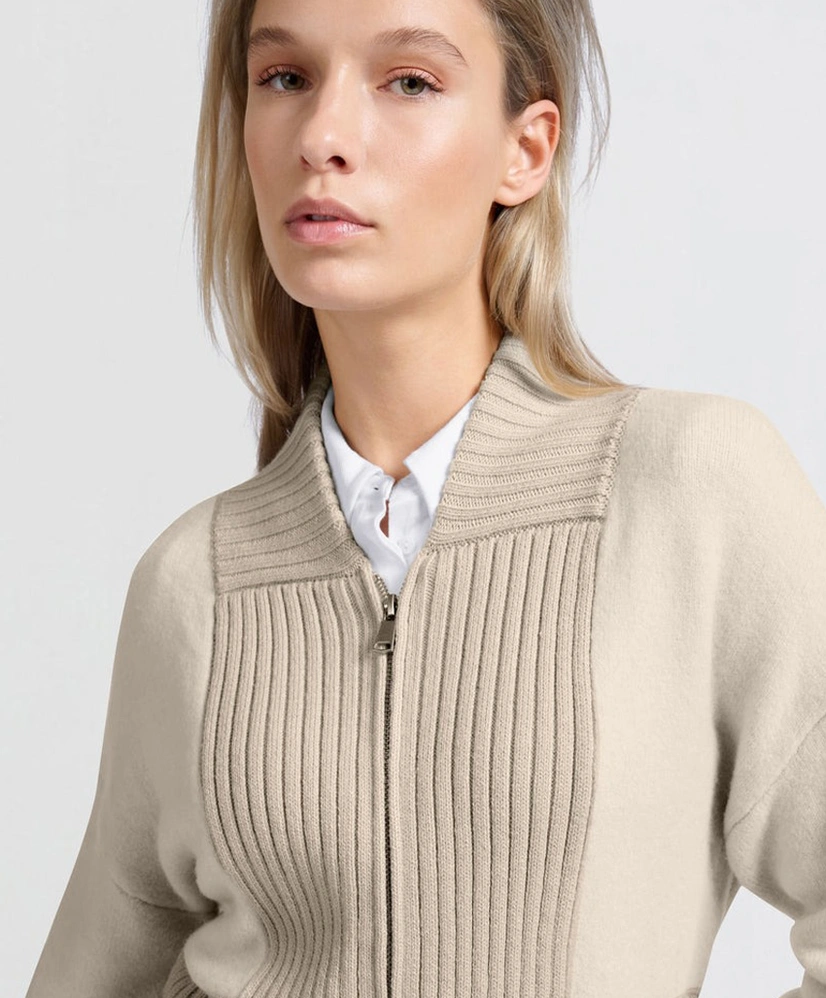 YAYA Bomber Vest Rib