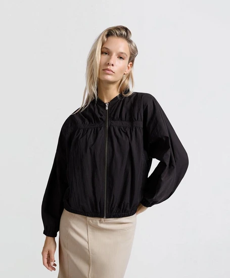 YAYA Bomberjack Nylon Cropped