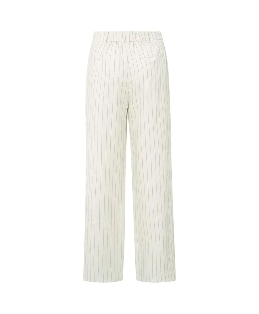 YAYA Broek Linnen Wide Leg Strepen