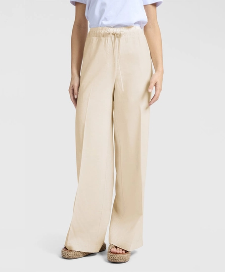 YAYA Broek Wide Leg Effen