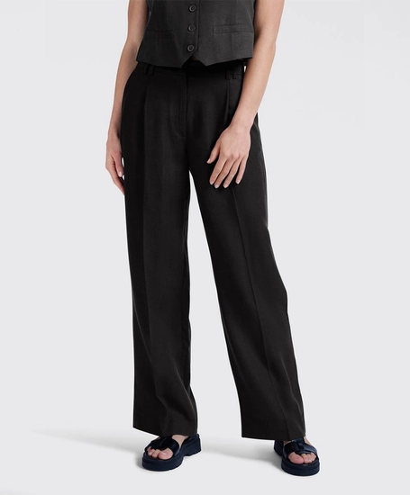 YAYA Broek Wide Leg Linnen