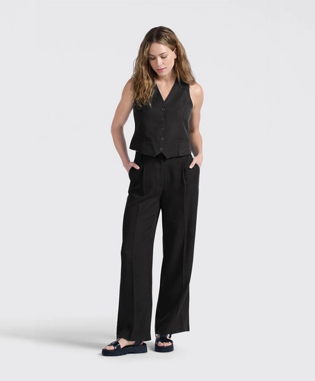 YAYA Broek Wide Leg Linnen