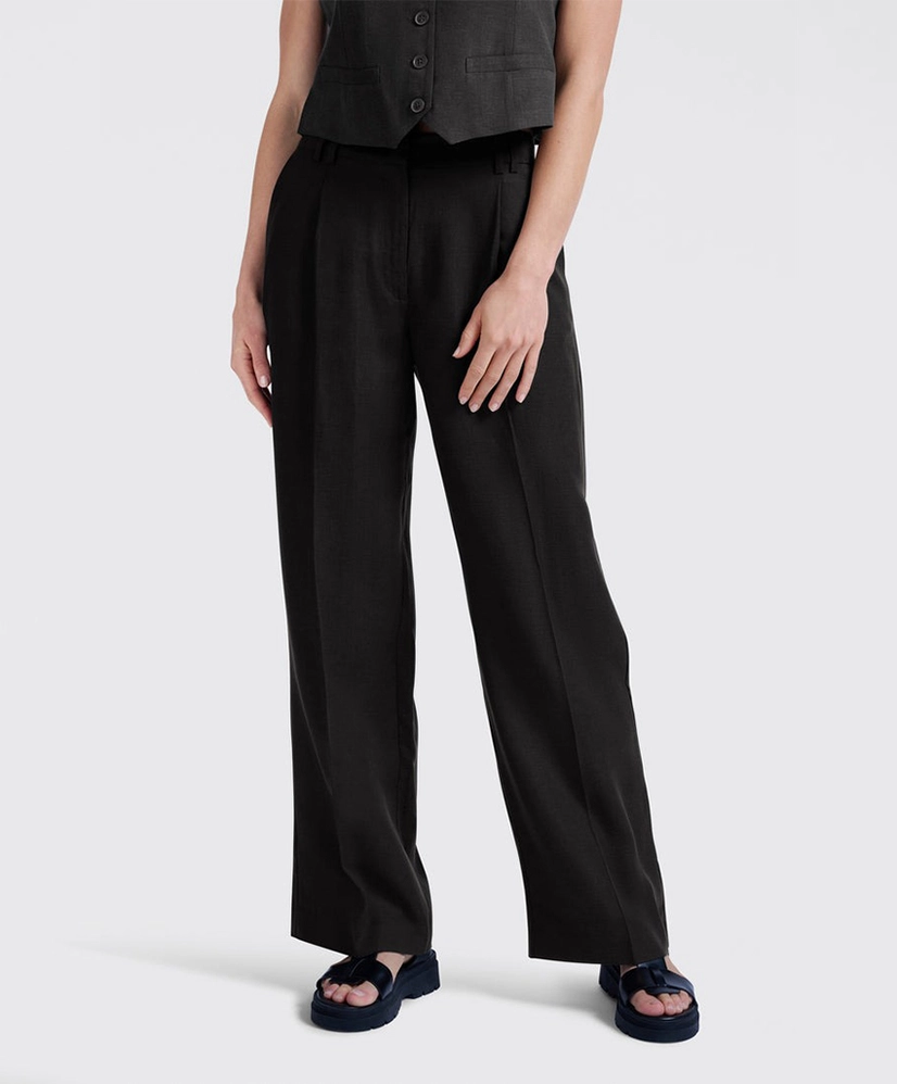 YAYA Broek Wide Leg Linnen