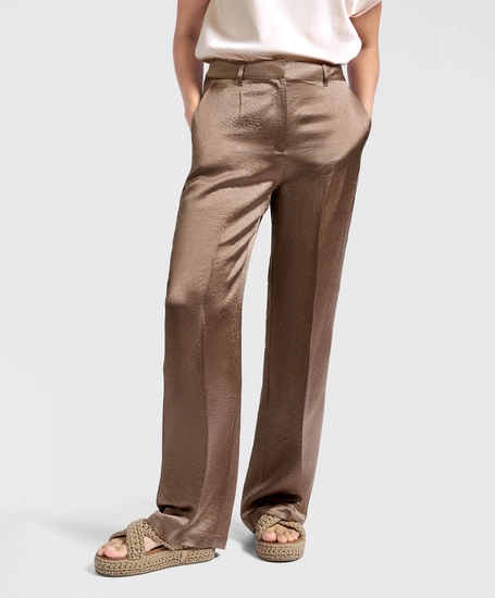 YAYA Broek Wide Leg Satin