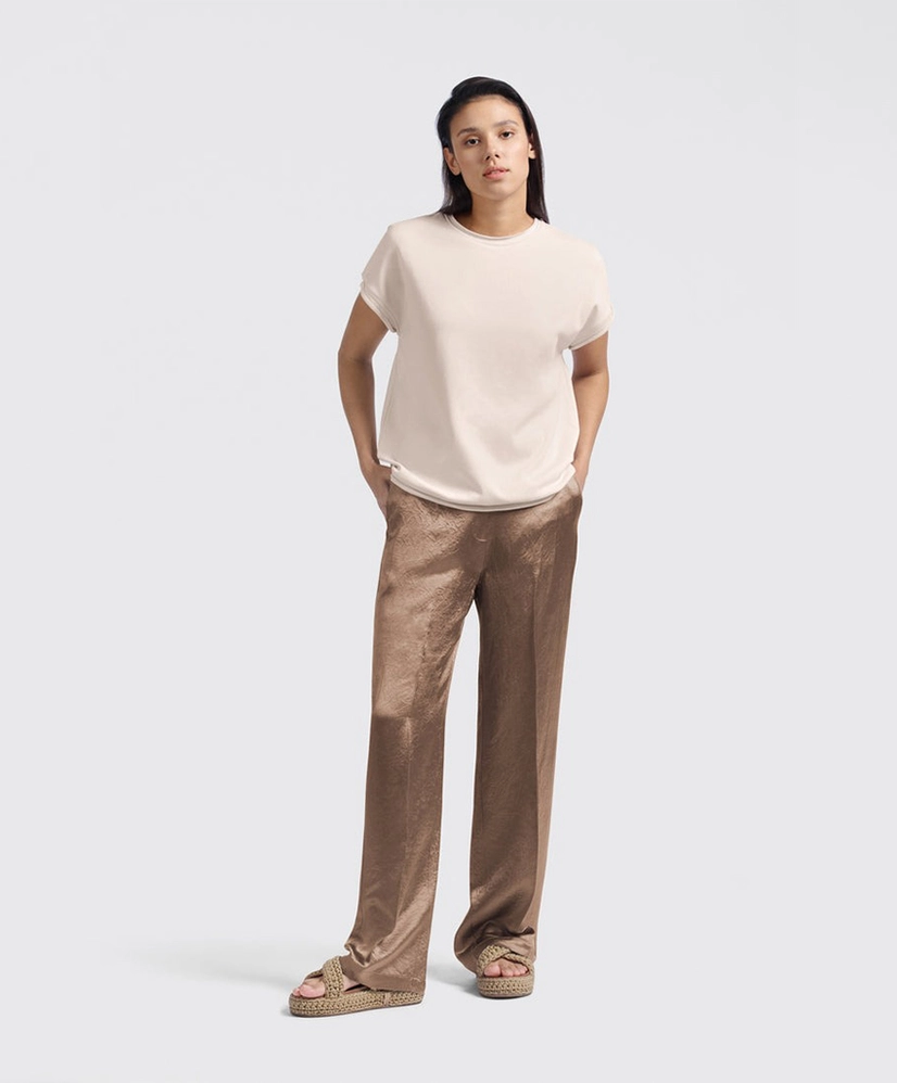 YAYA Broek Wide Leg Satin