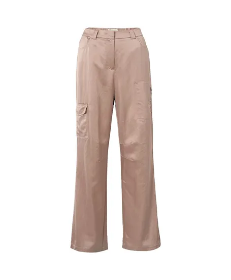 YAYA Cargo Broek Satin Wide Leg