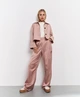 YAYA Cargo Broek Satin Wide Leg