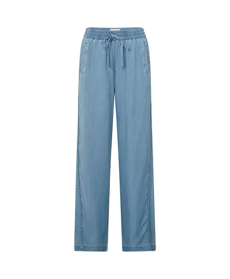 YAYA Chambray Broek Wide Leg