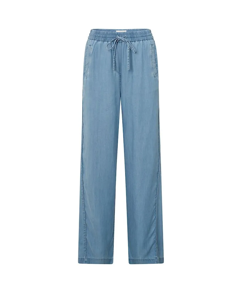 YAYA Chambray Broek Wide Leg