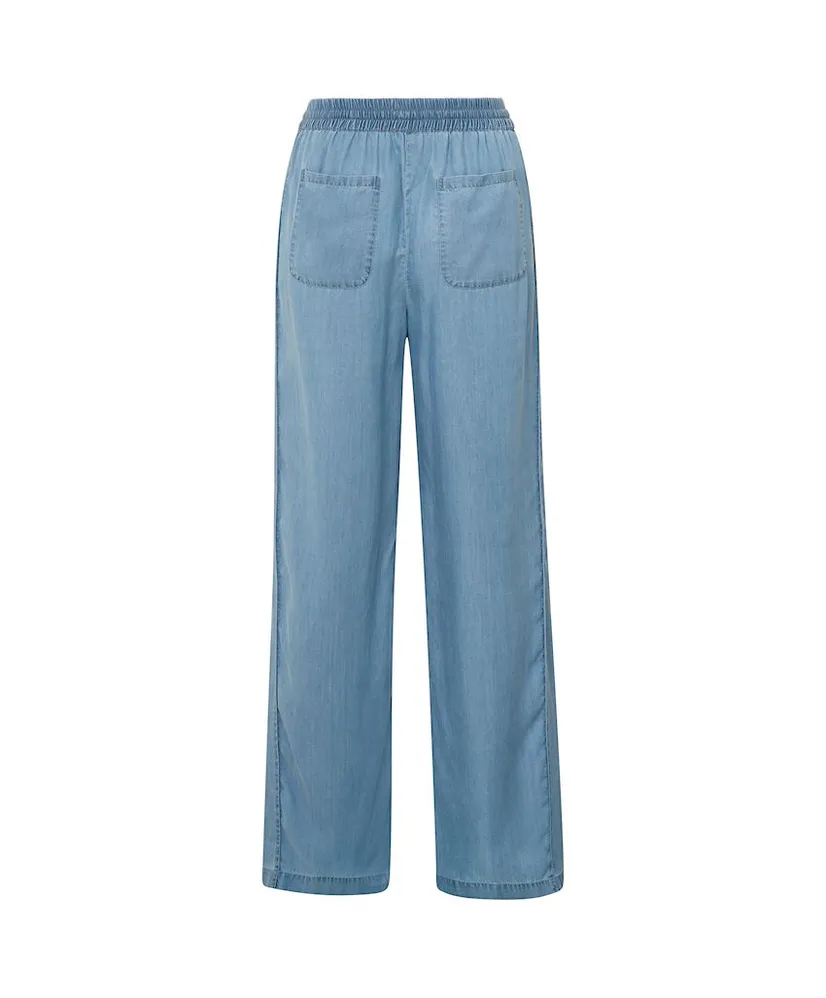 YAYA Chambray Broek Wide Leg
