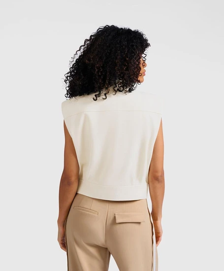 YAYA Cropped Gilet Effen