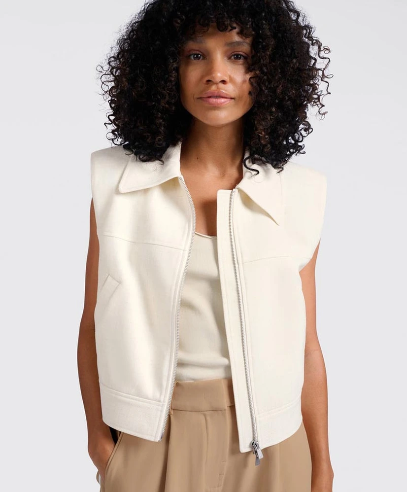 YAYA Cropped Gilet Effen