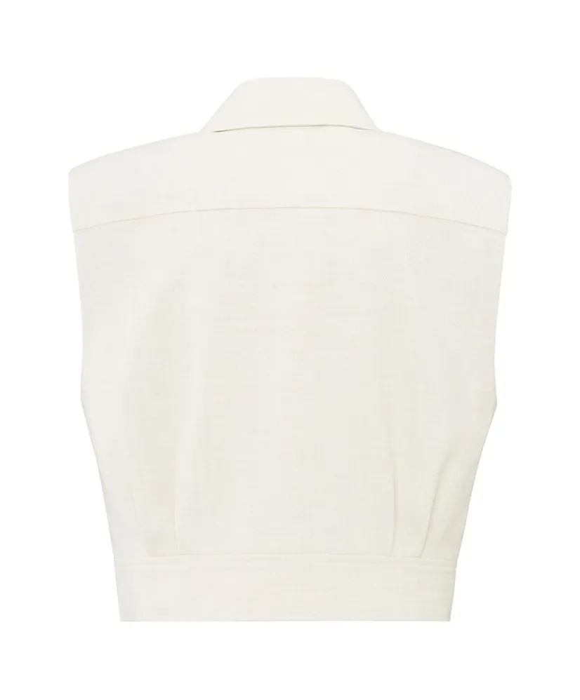 YAYA Cropped Gilet Effen