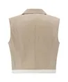 YAYA Gilet Contrasterend Woven