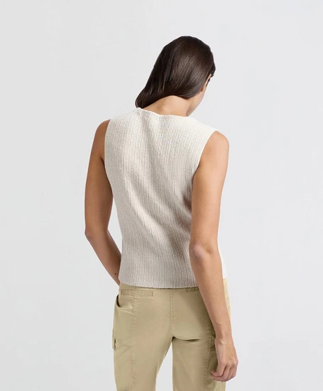 YAYA Gilet Knitted Rib