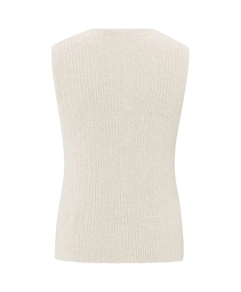 YAYA Gilet Knitted Rib