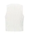 YAYA Gilet Linnen Pinstripe