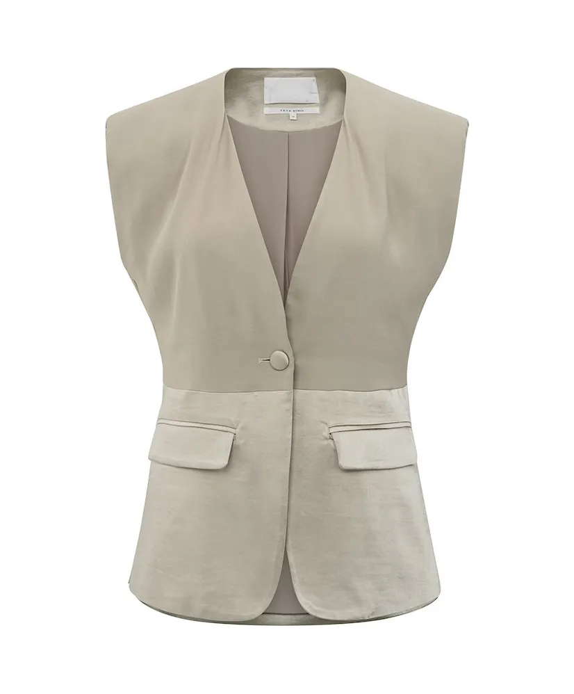 YAYa Gilet Satin Details