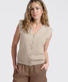 YAYA Gilet Schouderdetails