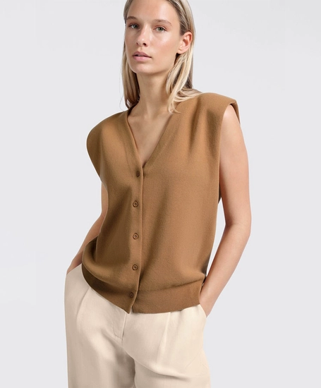 YAYA Gilet Schouderdetails