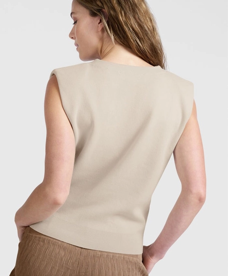 YAYA Gilet Schouderdetails