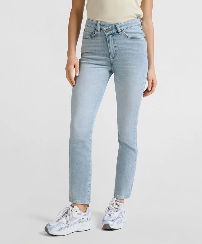 YAYA Jeans Straight Fit Overslagdetail