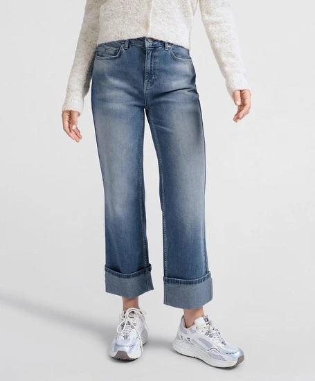 YAYA Jeans Straight Fit Roll Up
