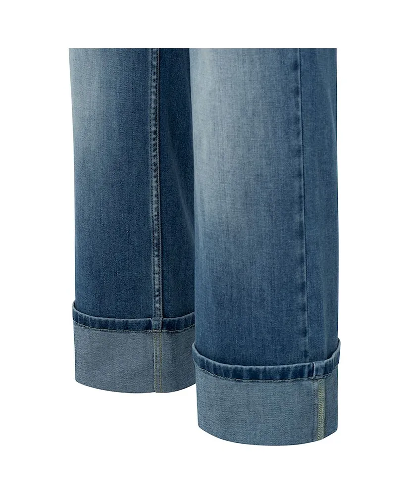 YAYA Jeans Straight Fit Roll Up