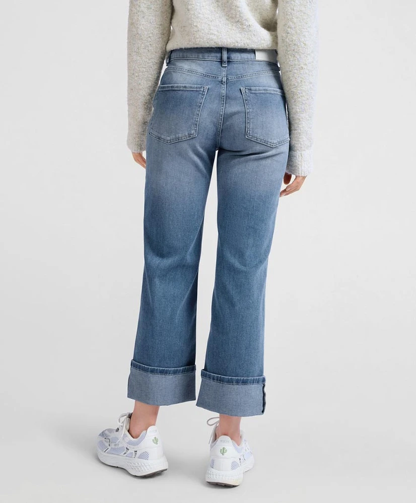 YAYA Jeans Straight Fit Roll Up
