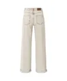 YAYA Jeans Turned-Up Hem Wide Leg