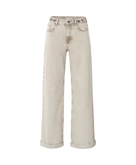 YAYA Jeans Turned-Up Hem Wide Leg