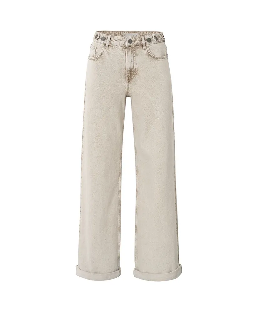 YAYA Jeans Turned-Up Hem Wide Leg