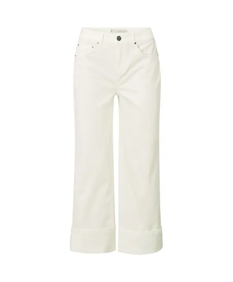 YAYA Mid waist denim w. roll-up