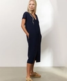 YAYA Midi Jurk Double V-neck
