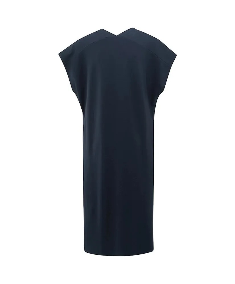 YAYA Midi Jurk Double V-neck