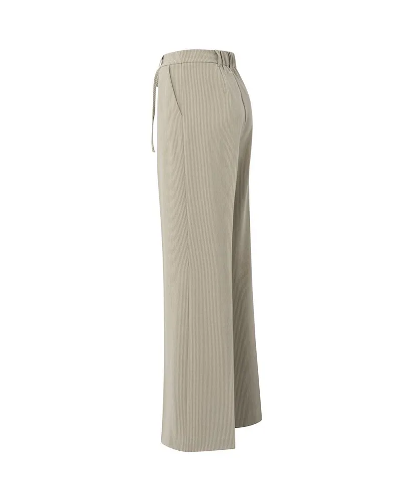 YAYA Pantalon Woven Pinstripe Wide Leg