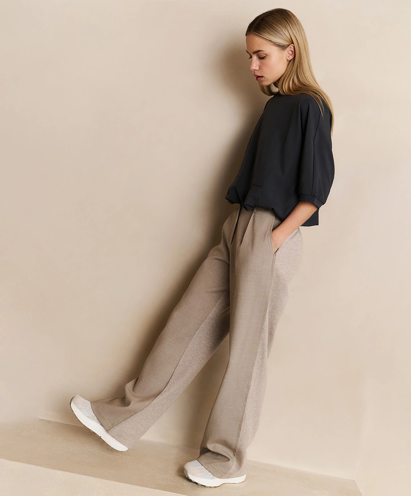 YAYA Pantalon Woven Wide Leg