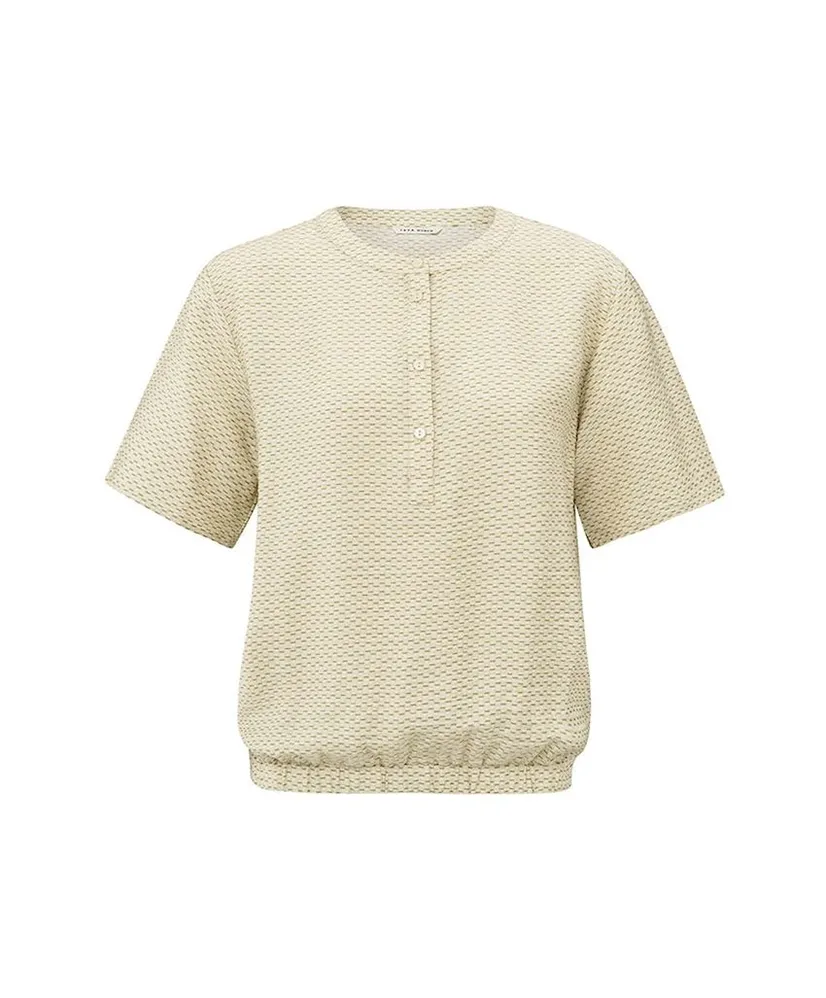 YAYA Polo Rib Print