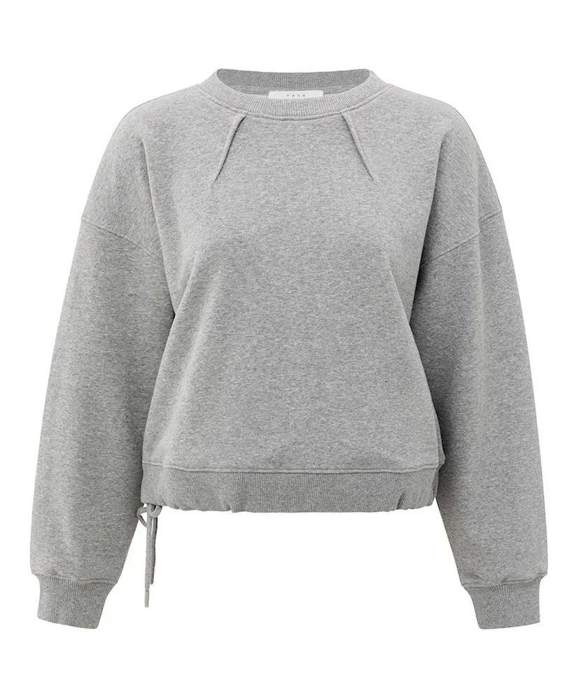 YAYA Sweater Pleat Detail