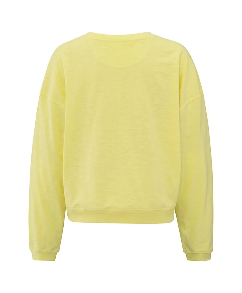 YAYA Sweatshirt Slub Effect