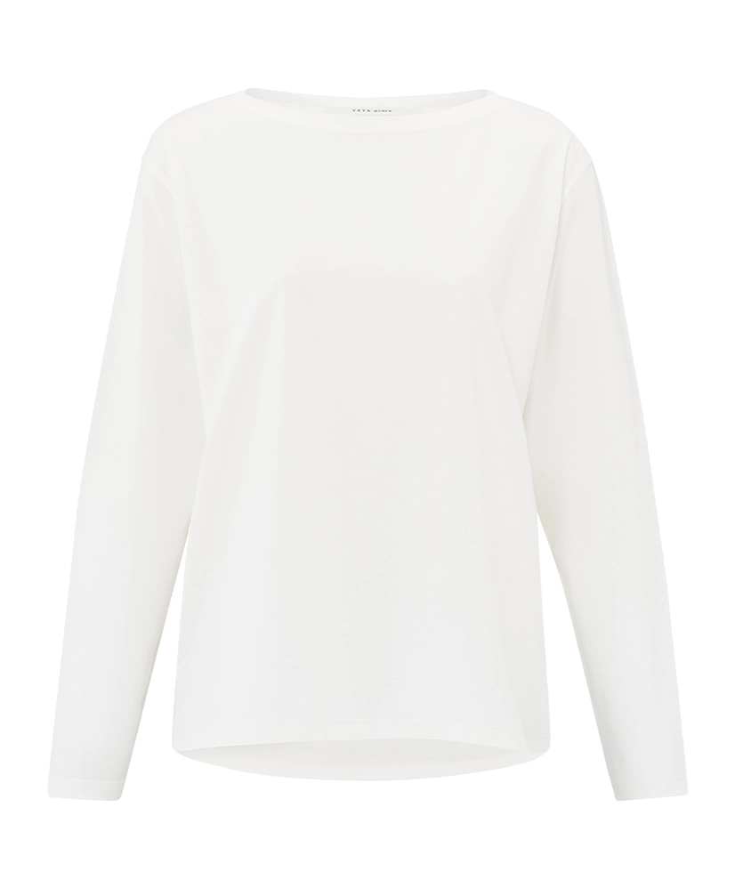 YAYA T-shirt Effen Boothals