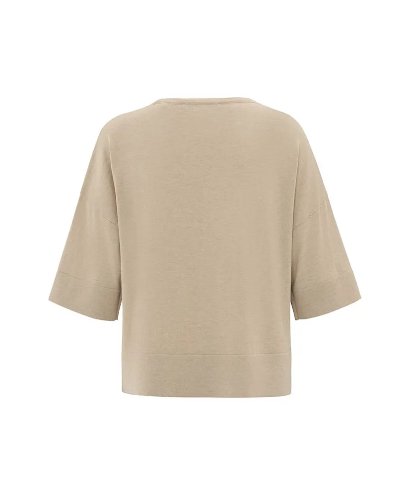 YAYA T-shirt Fine Knitted Oversized