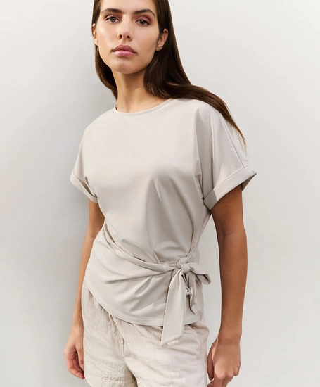 YAYA T-shirt Knotted Detail