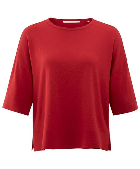 YAYA T-shirt Oversized Fine Knitted