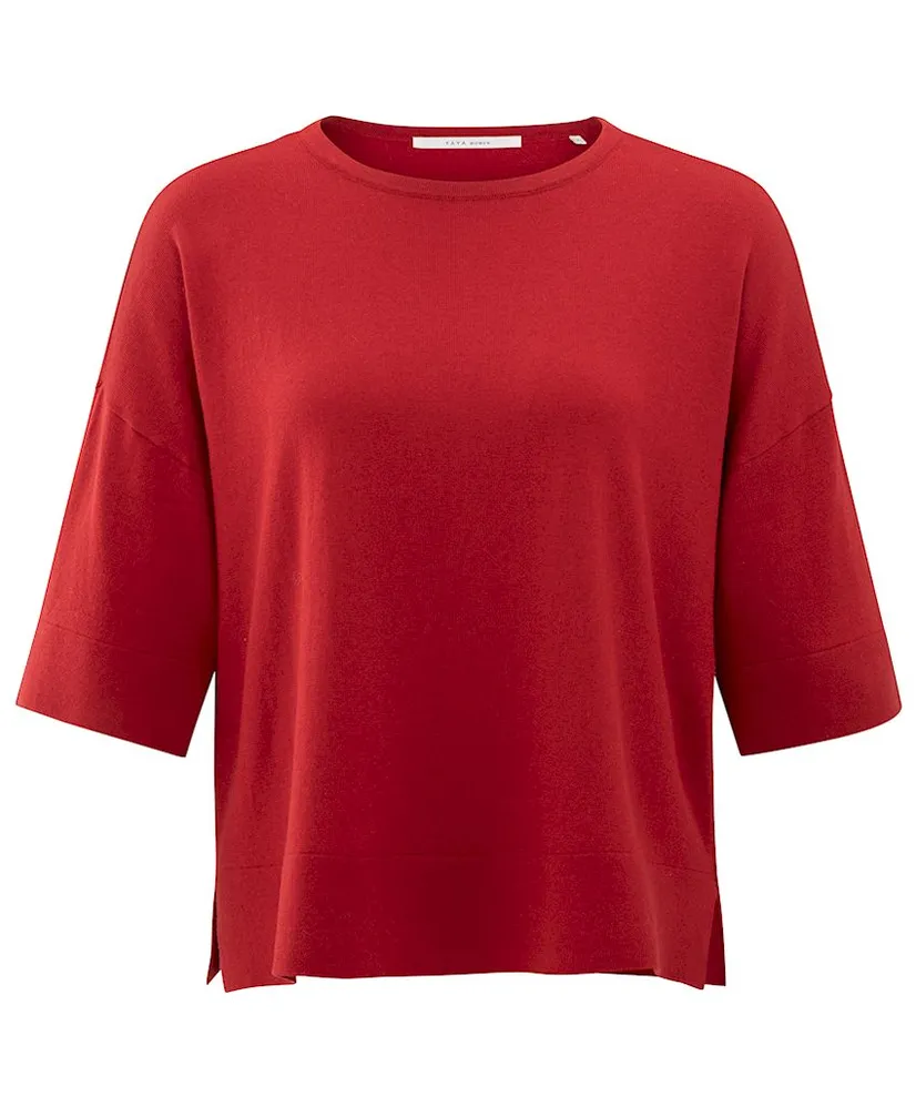 YAYA T-shirt Oversized Fine Knitted