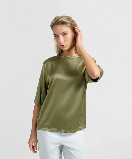 YAYA T-shirt Oversized Satin