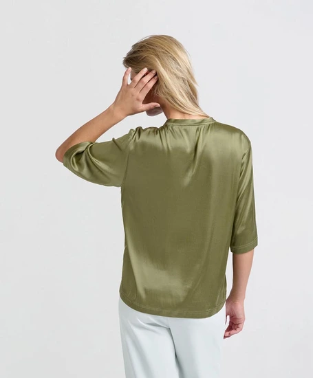 YAYA T-shirt Oversized Satin