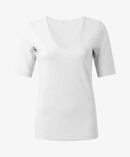 YAYA T-shirt Round V-neck